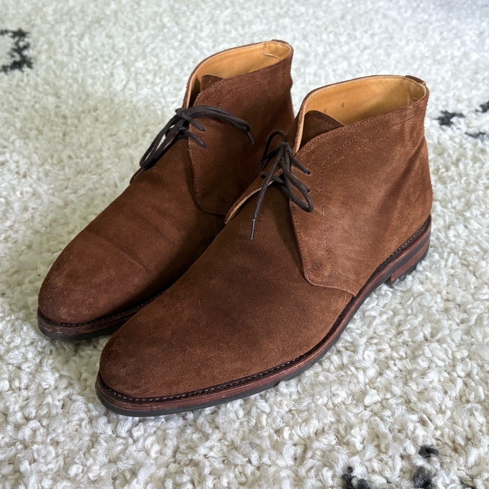 Meermin Suede Chukka Boots - Size 9 - Rubber Dainite Soles - Goodyear Welted.